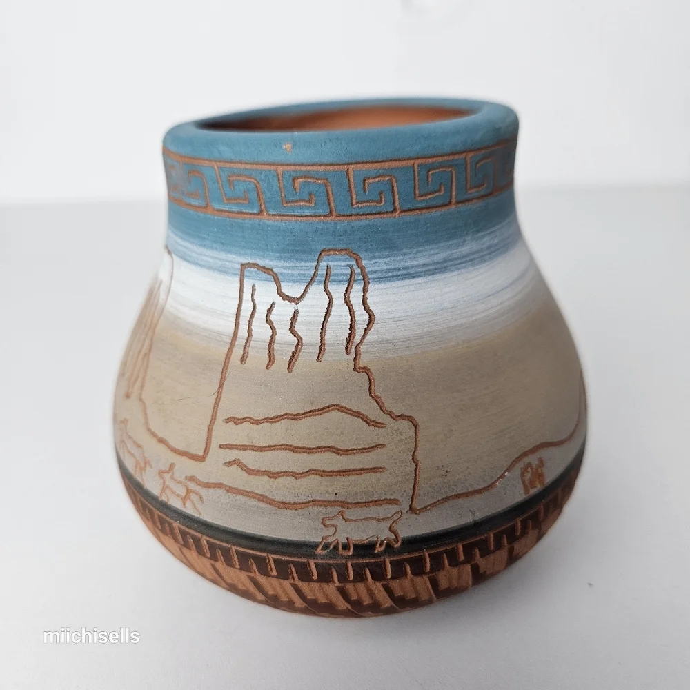 Native American Navajo Vase Handmade